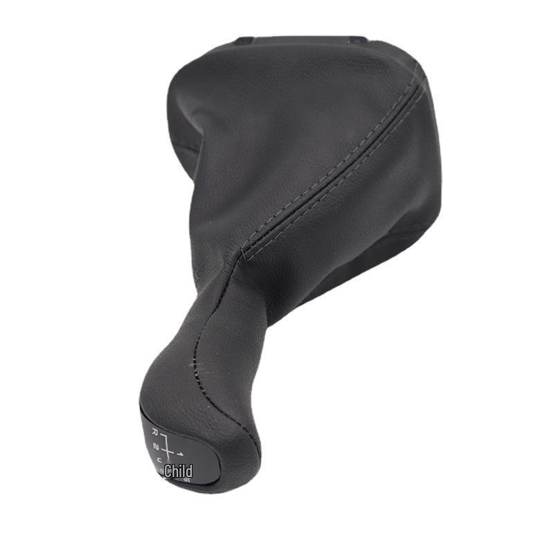 Durable Black Leather Shift Knob Cover for Mercedes Manual Transmission