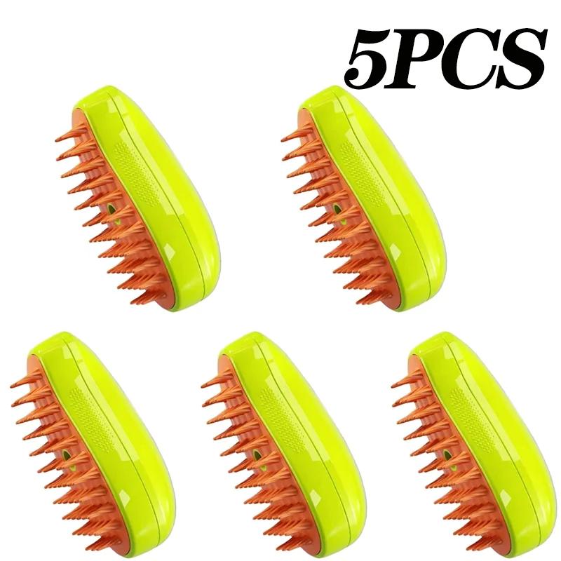 New Cat Dog Grooming Comb Electric Spray Water Spray Kitten Pet Comb Soft Silicone Depilation Cats Bath Brush Grooming Supplies