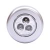 1pc 3 LED Touch Control Night Light Round Lamp Under Cabinet Closet Push Stick On Lamp Home Kitchen