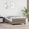 347738 vidaXL Pocket Spring Bed Mattress Taupe 100x200 Cm Thickness 20 Cm Fabric