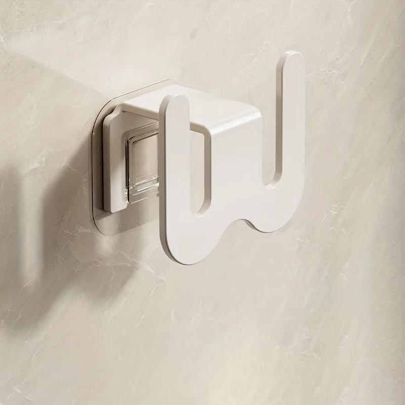 

Крючки для полки для обуви без сверления, настенные вешалки для экономии места, органайзер для хранения обуви в ванной комнате белый