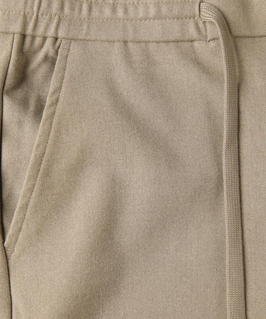 PANICALE Beige Drawstring Elastic Slacks