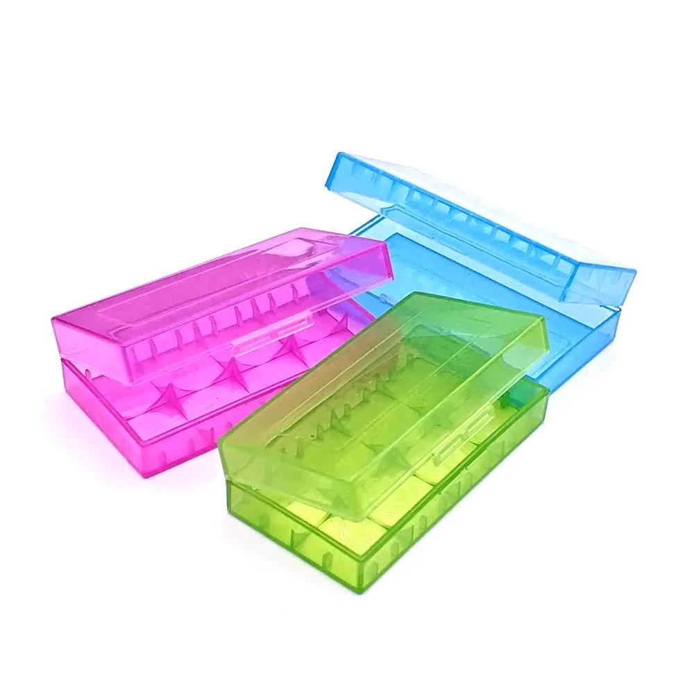 18650 16340 Batteriefach Halter Box Aufbewahrung Farbe Optional Blau/Rosa/Weiß/Grün/Gelb Fassung für 2 Stück 18650/4 Stück 16340 Batterien
