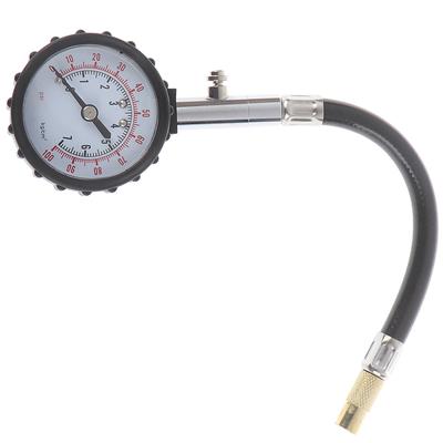 Tlakoměr pro automobily, nákladní automobily, motorové pneumatiky, ciferníkový měřič tlaku v pneumatikách 0-100 psi