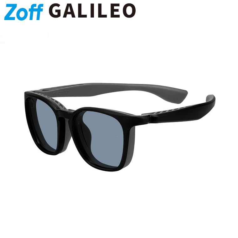 [Zoff] Wellington-style Sunglasses (black (matte) ZA251G4714F2) GALILEO (Galileo) Metal-free, Flexible, Outdoor, Sports, UV Protection, UV Cut,