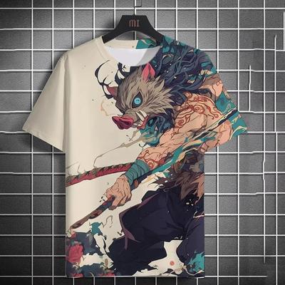 Sommer Herren T-Shirt Anime Grafik 3D Druck Frauen Kurzarm Sommer Mode Trend Übergroßes Kinder T-Shirt Street Loose T