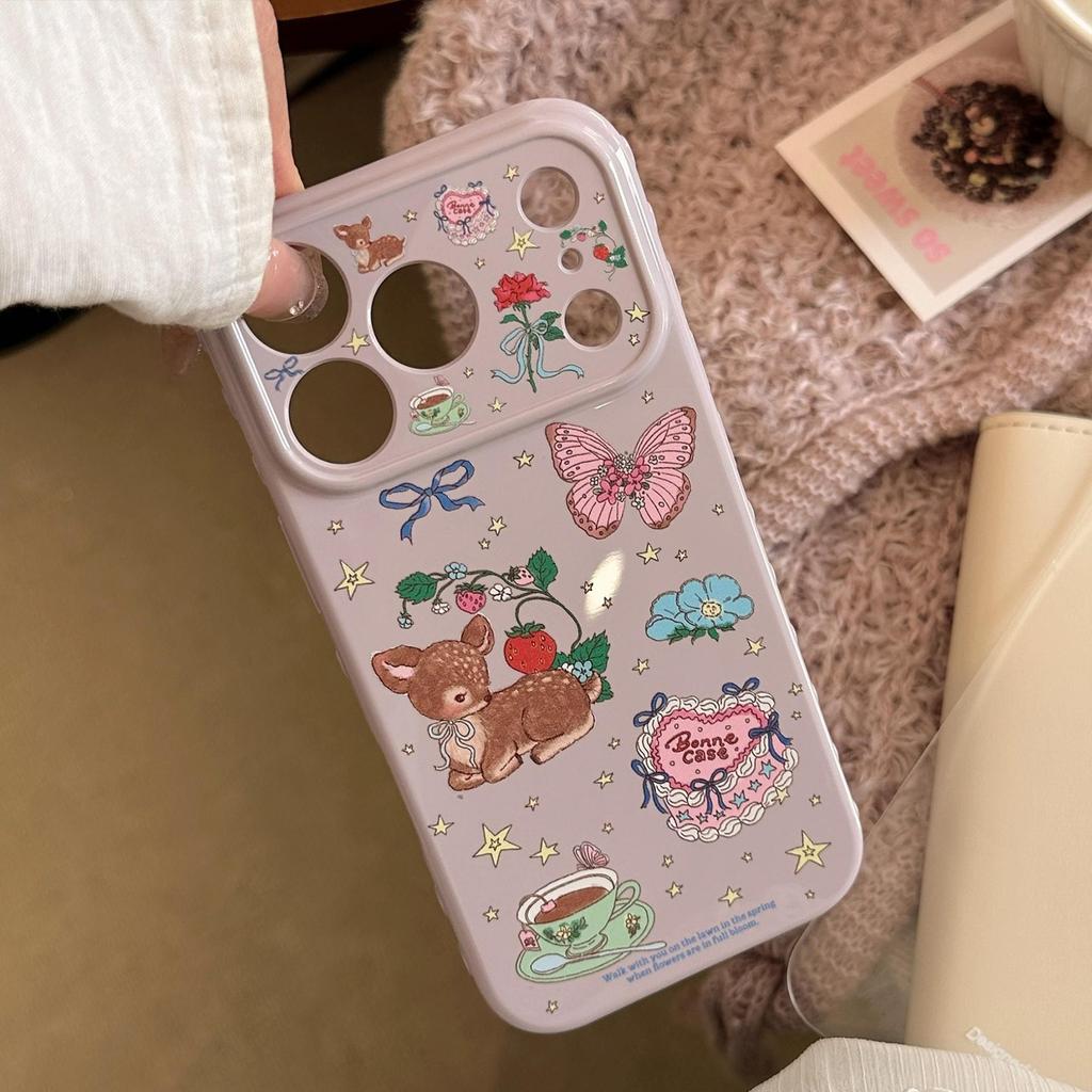 Retro-style Illustrated Phone Case for iPhone 16, iPhone 17, and iPhone 17 Pro Max