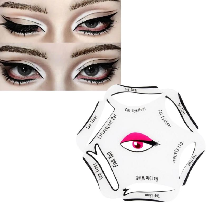 6 1 In Eyeliner Stencil Eye Shadow Guide Quick Makeup Beauty Convenient Tool