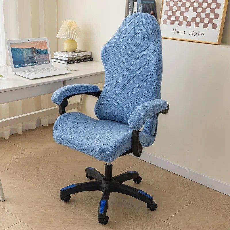 1 sada Spandex potah na kancelářskou židli Stretch Počítačová herní potah na židli Jacquard Elastické křeslo Potahy na sedák Housse De Chaise