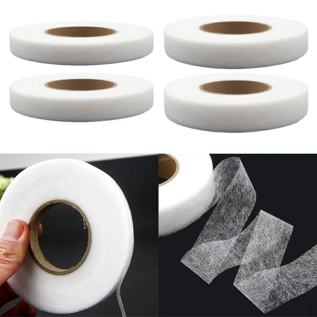 

4 Roll Fabric Fusing Tape Adhesive Hem 70 Yards Sizes