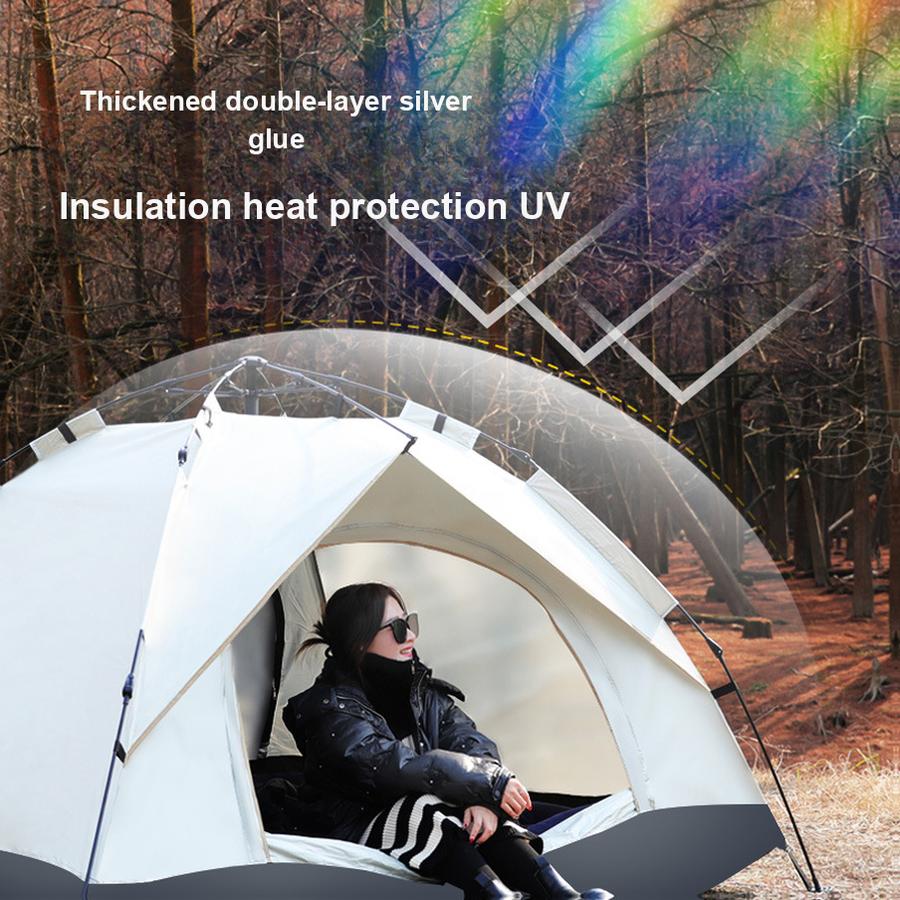 3-4 Person Automatic Tent Outdoor Family Use Sunscreen Insect Repellent Indoor Small House for Adults and Children