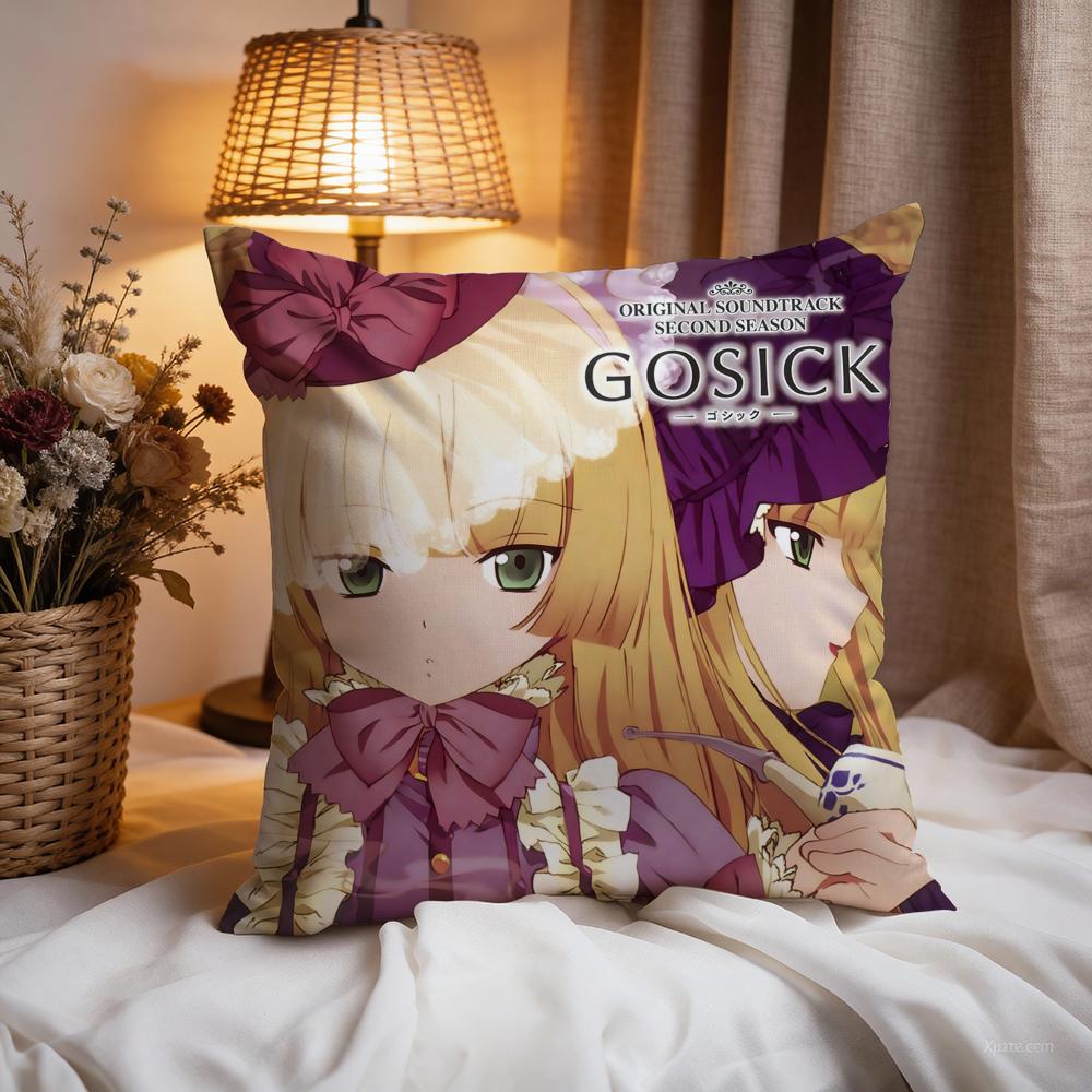 g-GOSICKs Hot Anime Cushion Cover Premium Comfort Reversible Pillow Cove -Two In One Design for Any Room & Car Interior