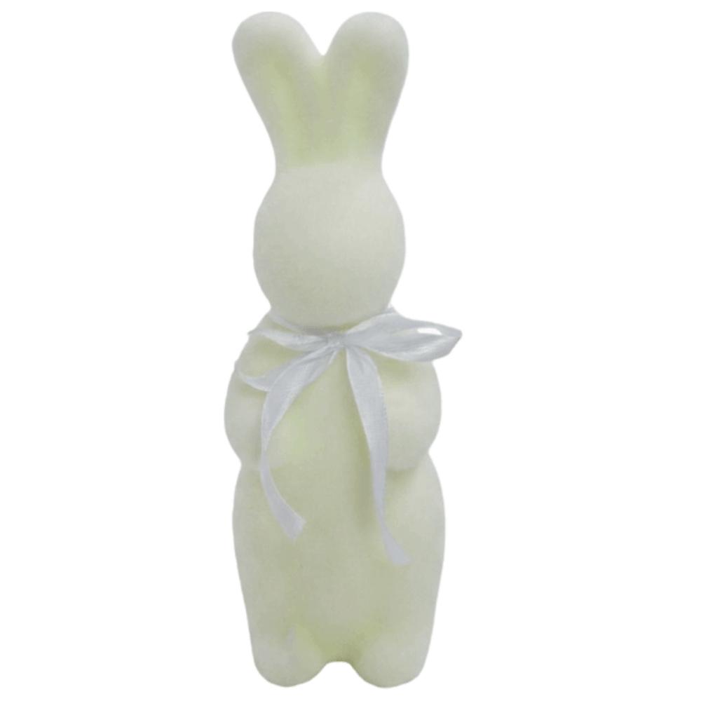 Easter Decor Flocked Easter Bunny Decor Easter Bunny Flocked Foam Rabbit Easter Decorations бежевый