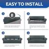 Autumn Winter Thickened Polar Fleece Elastic Sofa Cover All-inclusive Plaid Dust Slipcover Solid Color Full Cover Sofa Cover