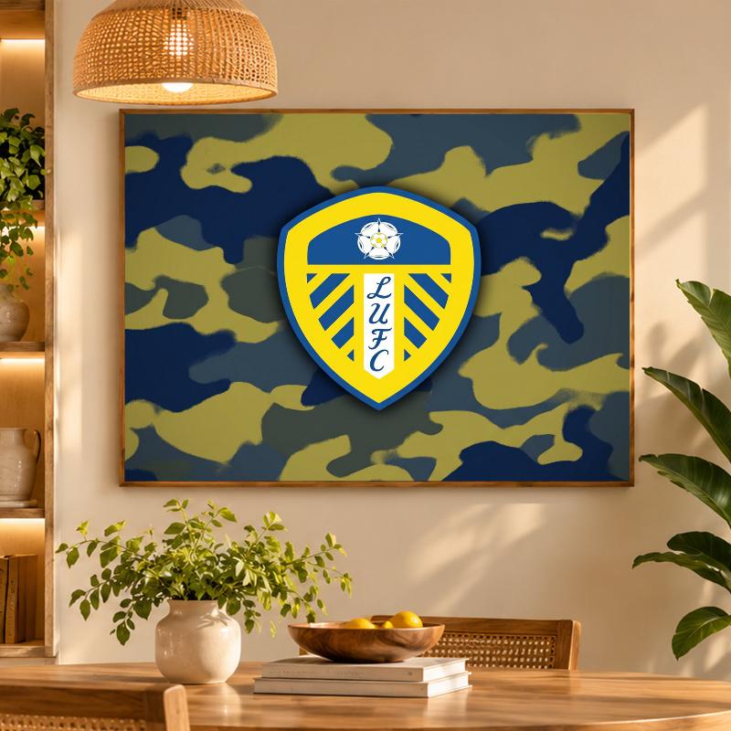 5D Diamond Painting Leeds United Football DIY Full Drill Diamond Art Kit Home Decoration