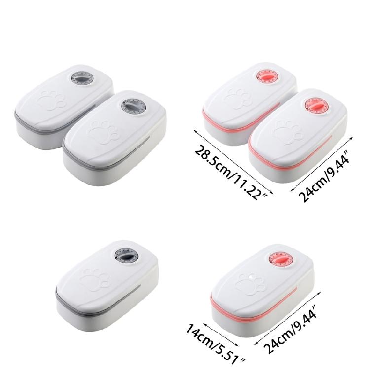 Electronic Pet Feeder Portion Control 48 Hour Timer, Dry/Wet Food Dispenser