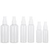 6Pcs Transparent Press Type Empty Spray Bottle Toner Liquid Storage Container for Travel Use