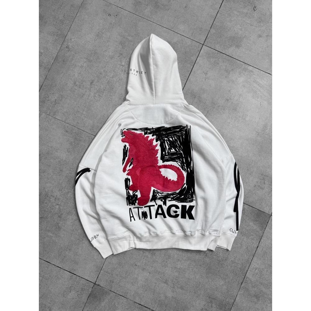 

Мода Чоловіки Жінки Принт Худі Оверсайз Пуловер з Довгим Рукавом Повсякденні Дитячі Худі Світшот Одяг 100