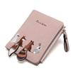 Women's Short Student Wallet Korean Version Little Fresh Folding Mini Trendy Personalized Coin Purse Zipper Folding Card Bag