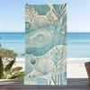 Tropical Palm Tree Beach Towel Modern Geometric Print Quick Dry Absorbent Lightweight Summer Towel for Beach Pool