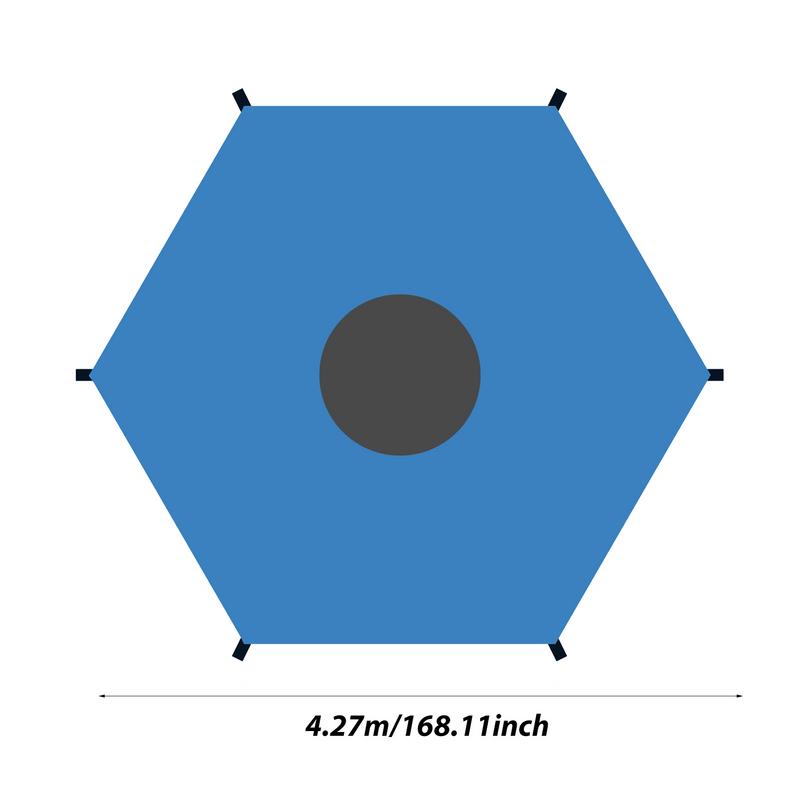 Trampoline Shade Anti-UV Trampolines Sunshade Easy To Install Trampoline Top Cover For Outdoor Playground Trampolines Sunshade