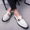 2024 Fashion Outdoor Leather Casual Fashion Le Fu Shoes Men's Comfortable Men's Work Business Casual Shoes Formal Shoes