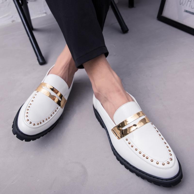 2024 Fashion Outdoor Leather Casual Fashion Le Fu Shoes Men's Comfortable Men's Work Business Casual Shoes Formal Shoes