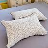 1pc Lace Trim Leopard Printed Pillowcase Cover 48x74cm INS Style Pillow Cover Skin-friendly Pillow Sham