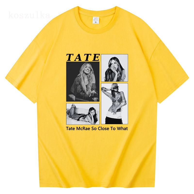 Tate McRae So Close To What Album Tshirts 2025 New Fashion Singer Print Tshirt Cotton Soft Summer UnisexWomen T Shirt Unisex Tees