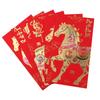 6pcs 2026 Horse Year Vietnamese Red Envelopes Traditional Chinese Style Lucky Money Envelopes Blessing Cartoon Red Packets