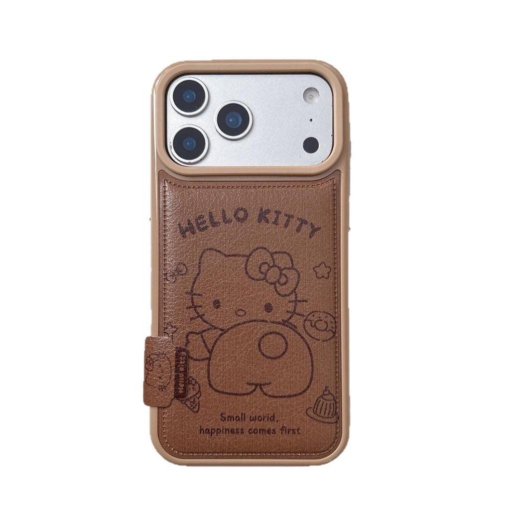 Hello Kitty Japan & South Korea Brown Line Dessert iPhone Case for iPhone 17/16 Pro Max/15/14 - Women's Edition