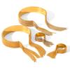 Stainless Steel Tassel Bangle Ring, Light Luxury High-end Ring, Color-block Titanium Steel Open Bangle