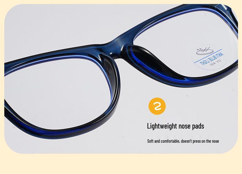 Kids' Color Block Silicone Blue Light Protection Eyeglass Frames - Rivet Design, Lens Compatible.