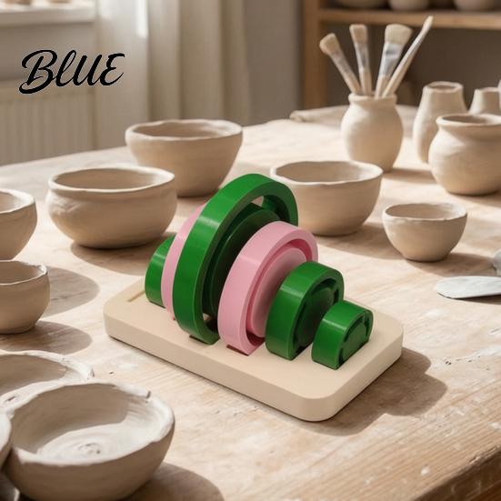 Uniform Foot Ring Molds for Clay Pottery Tools Set, 6 Sizes Base Aligner Templates, Class Practice Equipment Shaping Ceramic Mugs Bowls Vases,