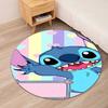 Stitch Printed Round Rug Carpet Chair Rug Area Rug Entryway Doormats,for Office Chair Living Room Bedroom Kitchen Room.