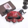 Demon Goat Horn Mask Cattle Cosplay Masquerade Creative Halloween Mask  Dress Up