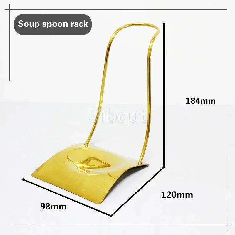 Leaky Stainless Steel Gold Plated Spoon Thickened Household Commercial Spoon Hot Pot Restaurant Ladle Cooking Soup Spoons