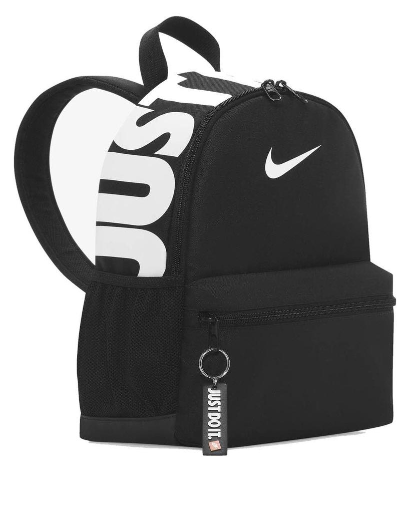 NIKE Junior YA Brasilia JDI Mini Backpack (Black/White, Unisex Kids)