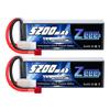 Zeee 3S LiPo Battery, 11.1V 50C 5200mAh with T-Plug, High Capacity for RC Drones, RC Cars, RC Trucks, RC Helicopters, FPV Drones, and More (2-Pack)