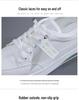 2025 Summer Women's Mesh Breathable Casual Sneakers - Korean Style, Non-slip, Fashionable Soft Sole, White.
