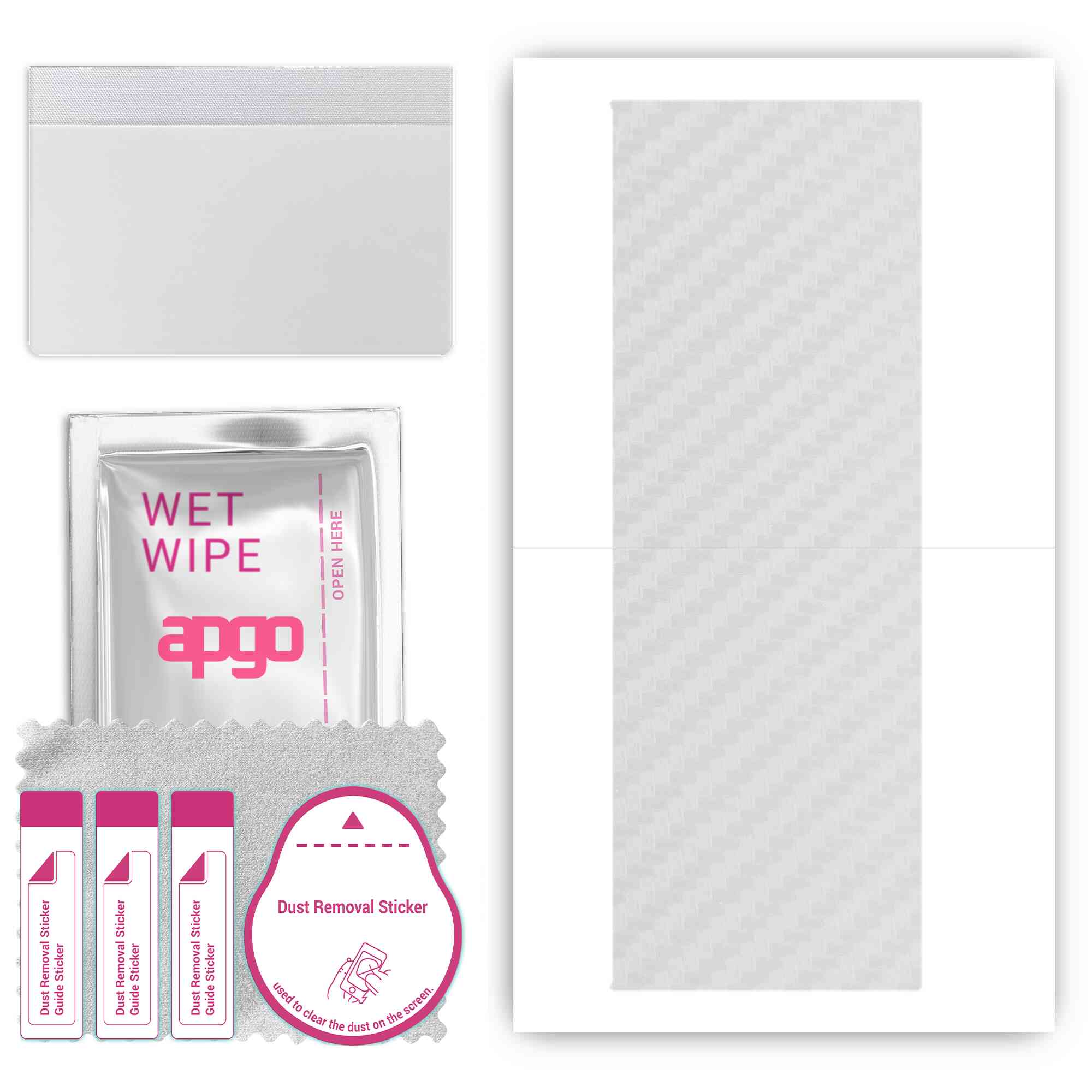 

Apgo Protective Skin Sticker для задньої панелі, сумісний з Huawei Mate Xs, Wrap Film, Foil, Vinyl - Pattern Transparent Carbon