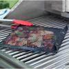 Reusable BBQ Grilling Net, Non-stick BBQ Mesh Mat, Grill Mesh Mat for BBQ Cooking, Easy Cleaning