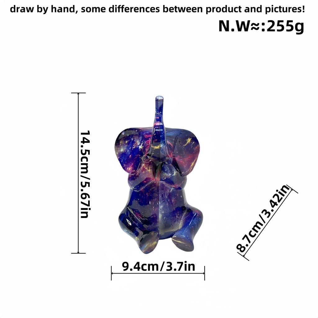 Creative Colorful Baby Elephant Ornaments Home Living Room Entrance Figurine Wine Cabinet Desktop Creative Decoration Crafts