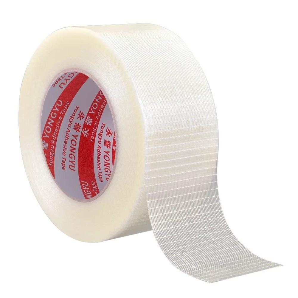10mm-100mm Width Fiberglass Tape 25M Length High Temperature Resistance Single-Sided Tape Transparent High Viscosity