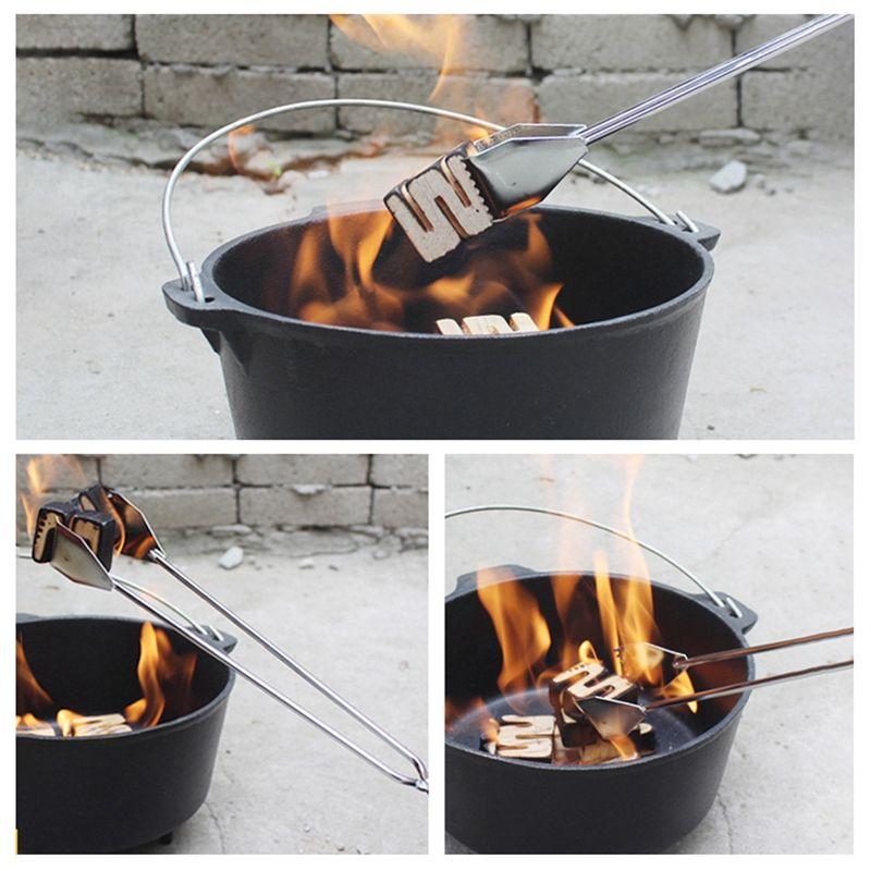 AEE4-Charcoal Tongs Tongsversatile Stick Tongs, Durable Stainless Steel BBQ Tongs, Charcoal Tongs