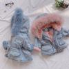 Winter Baby Mädchen Jeansjacke Plus Samt Warm Dick Kleinkind Mädchen Oberbekleidung Mantel Kinder Säuglingsmädchen Parka