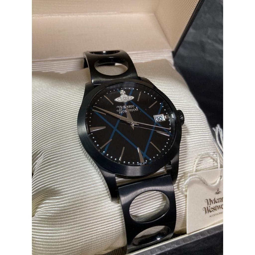 Used Vivienne Westwood Men's Watch Argyle Black VW23C1-B34