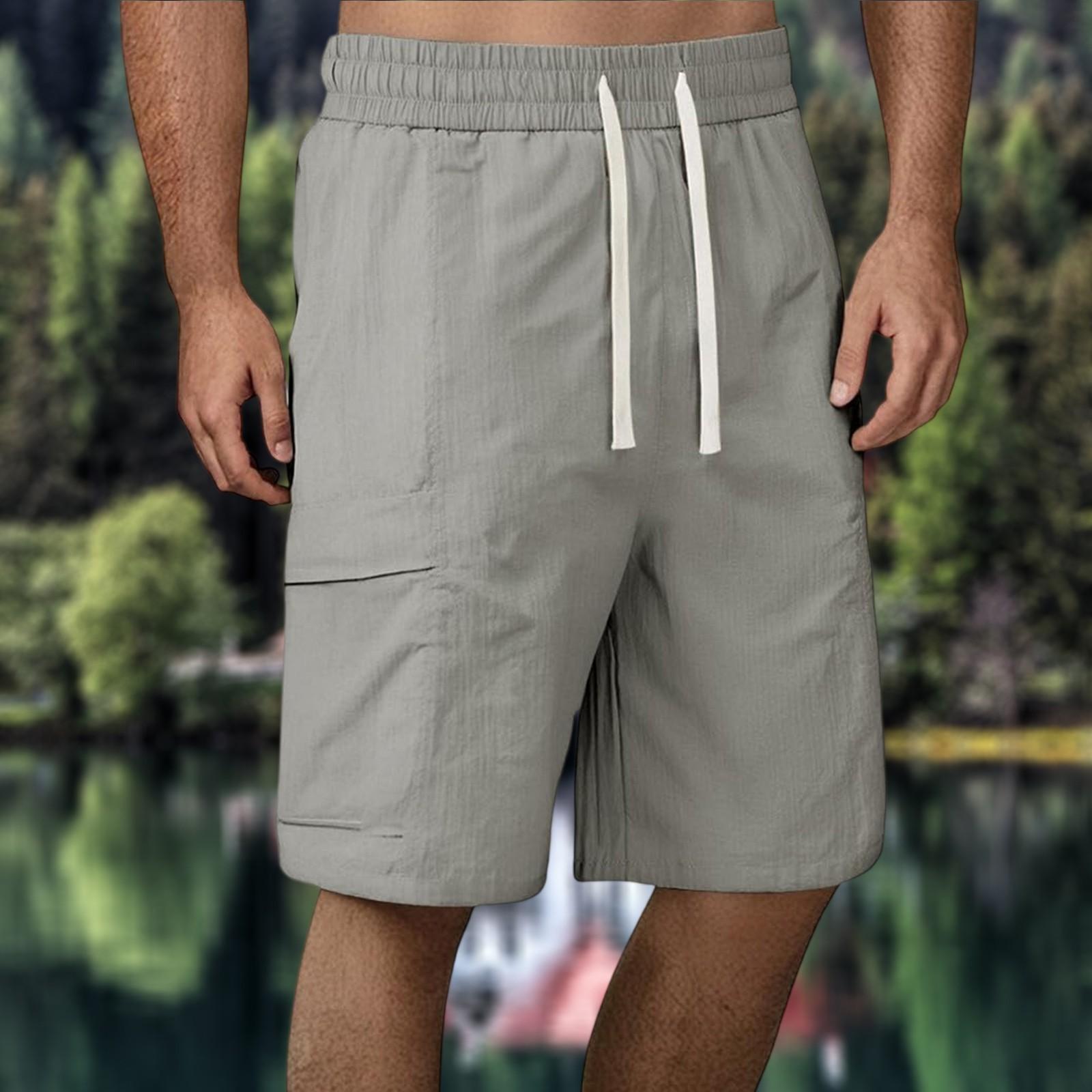 

Мужские летние быстросохнущие свободные фитнес-брюки, повседневные спортивные шорты, шорты для серфинга и пляжа, шорты до колена XL