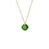 Stainless Steel Color Zircon Pendant Zircon Necklace Stylish Simple Men'S And Women'S Titanium Steel Clavicle Chain