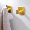2 Pieces Robe Bathrobe Hook Wall-mounted Kitchen Closet Bathroom Washroom Hangers Clothes Handbag Hanging Holder Bracket